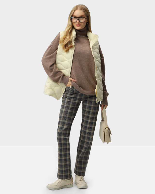 Брюки в клетку с посадкой RENA