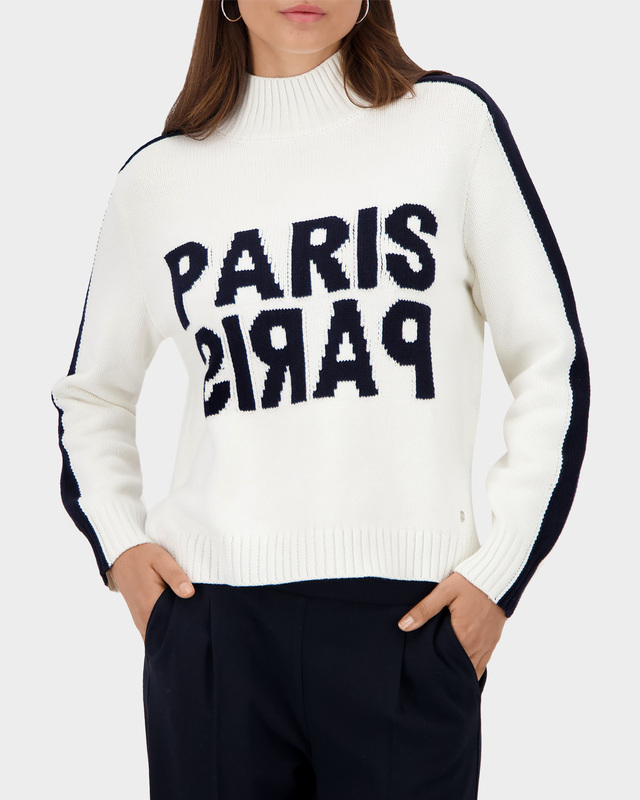 Пуловер прямого кроя с хлопком в составе