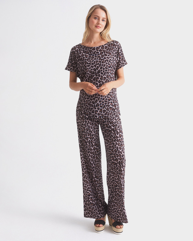 Брюки прямого кроя из вискозы