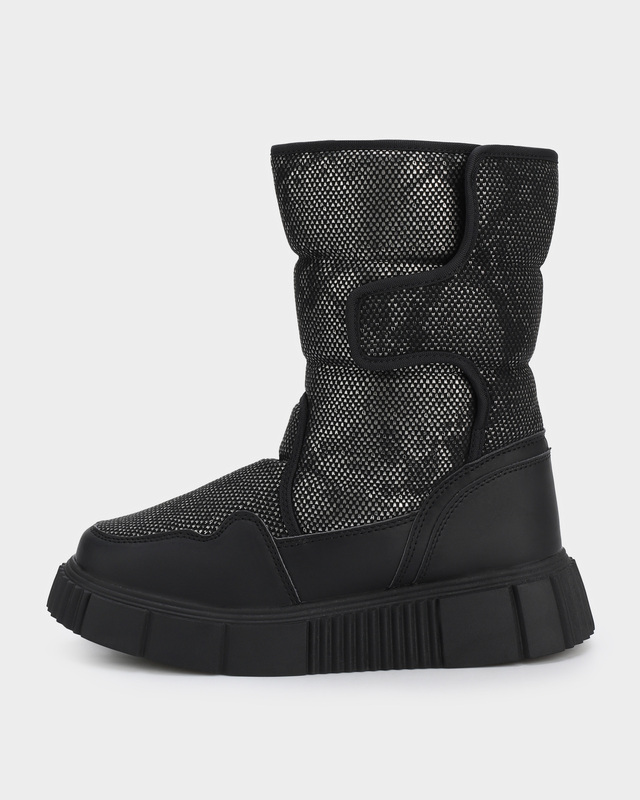 Ботинки-дутики с принтом под кожу питона