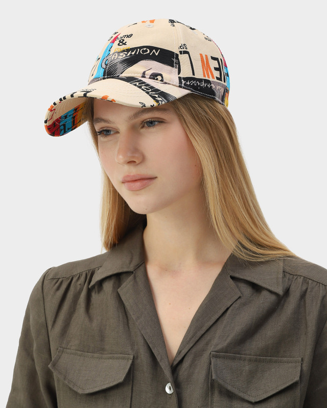 Бейсболка из хлопка и вискозы