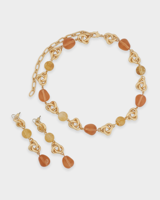 Комплект: колье-чокер и серьги