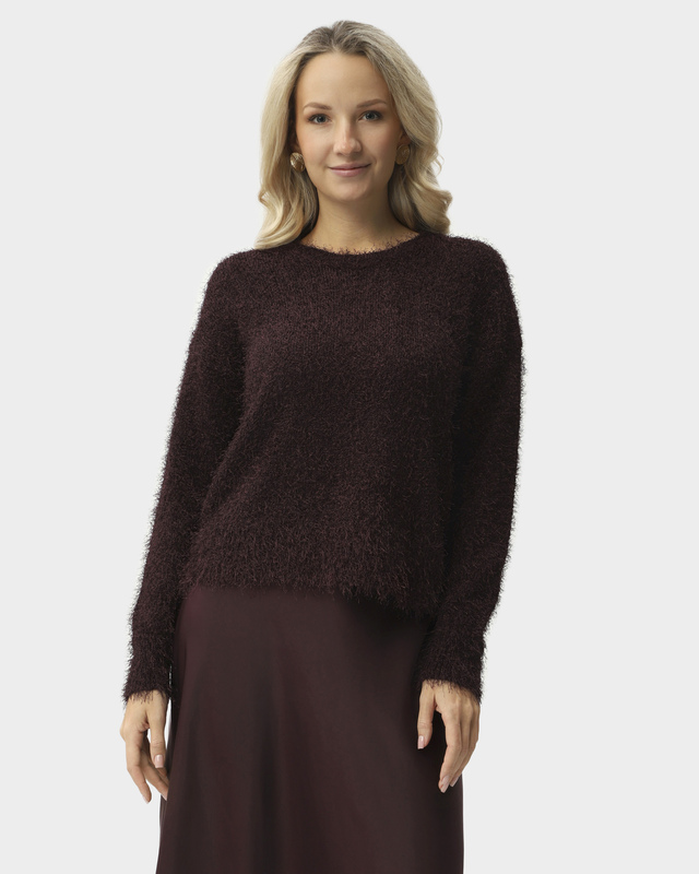 Пуловер свободного кроя с хлопком в составе