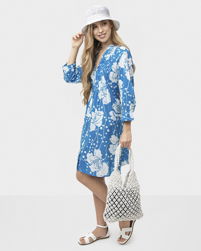 Туника из 100 хлопка с цветочным принтом 5490₽