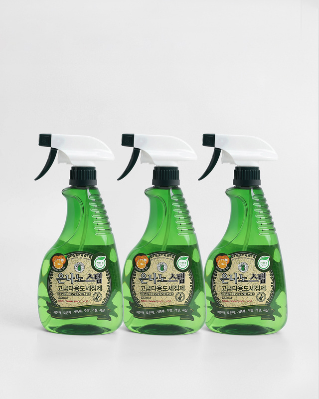 NANO SILVER STEP Универсальное чистящее средство для дома с серебром, 550 мл х 3 шт.