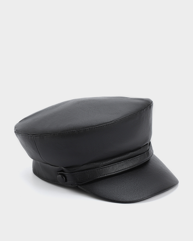 Кепка-картуз из экокожи