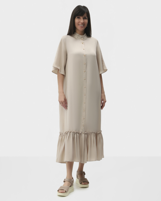 Платье А-силуэта из 100 тенсела 8990₽