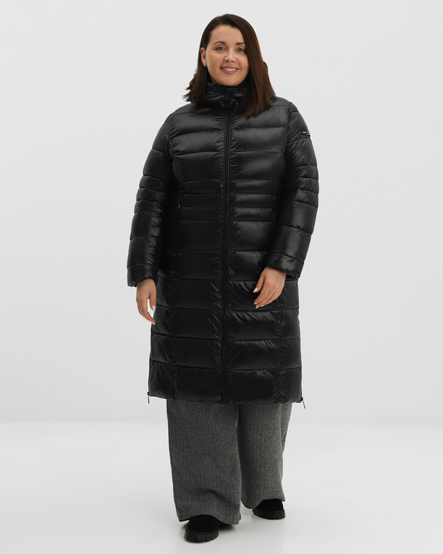 Стеганое зимнее пальто с утеплителем Thermolite и съемным капюшоном