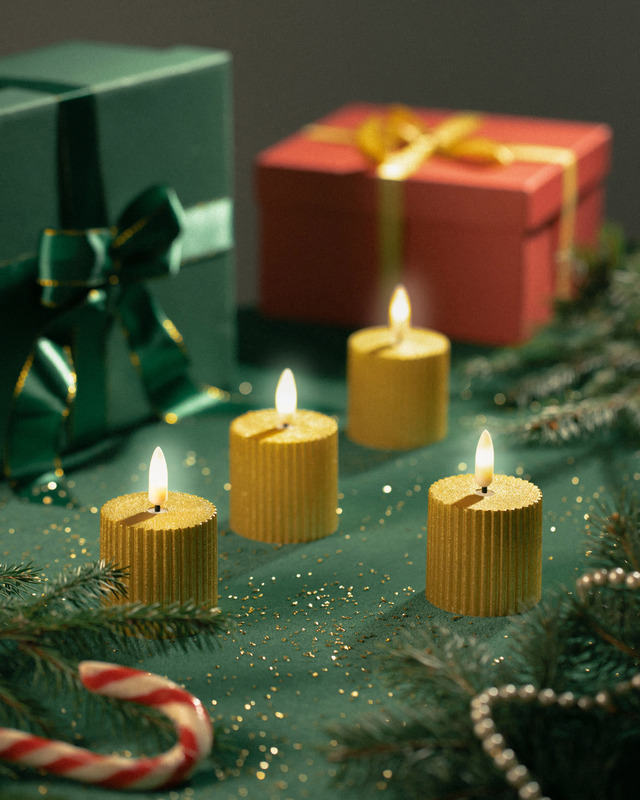 Набор USB-свечей на подставке с дистанционным управлением, 4 шт.