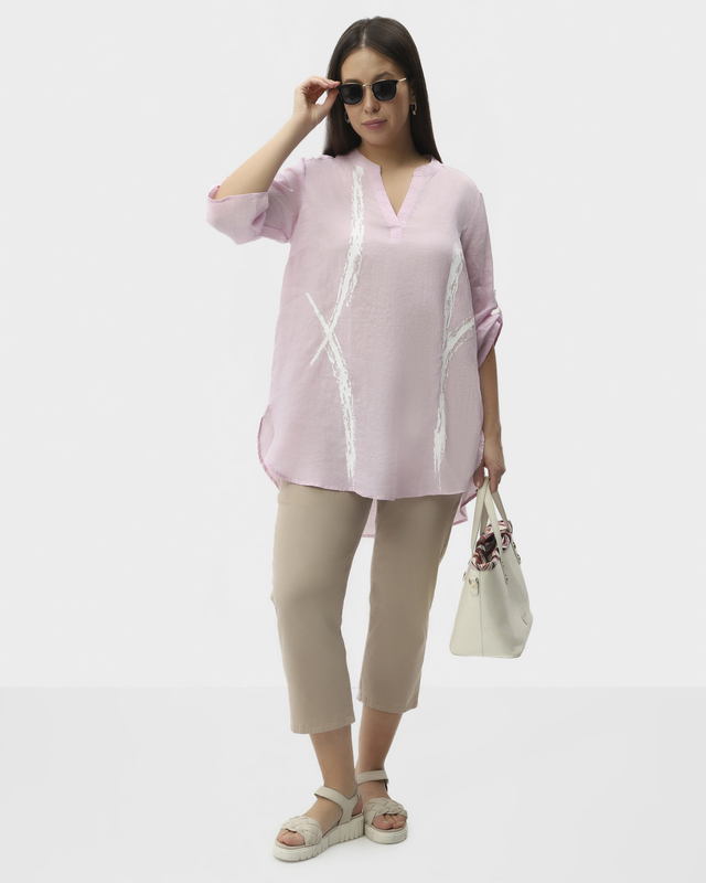 Укороченные джинсы с лиоцеллом в составе