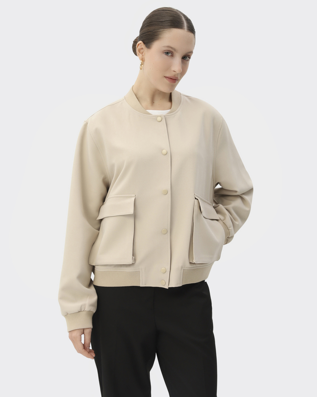 Укороченная куртка-бомбер