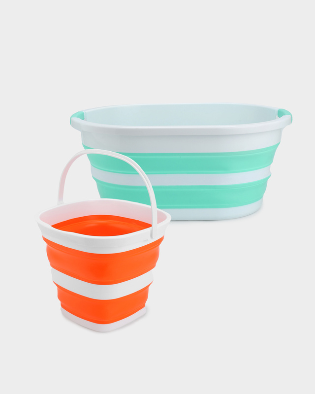 Набор: ведро, 10 л + таз, 24 л, складные