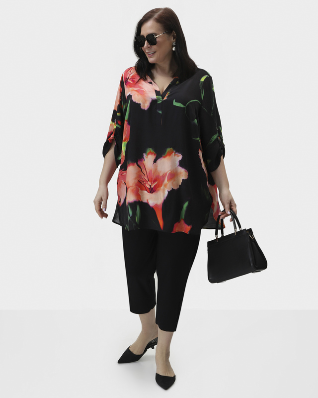 Брюки облегающего кроя из эластичного трикотажа