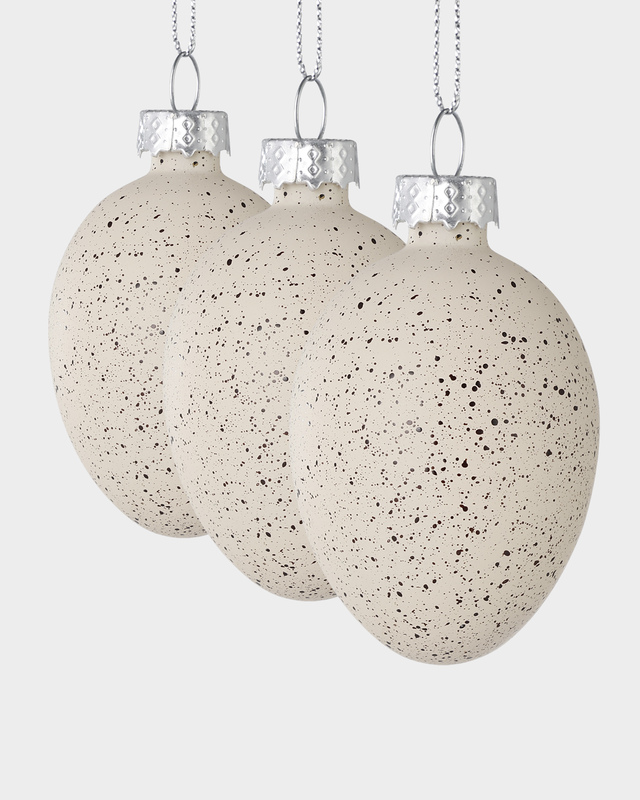 Набор декоративных подвесов, 3 шт., бежевые