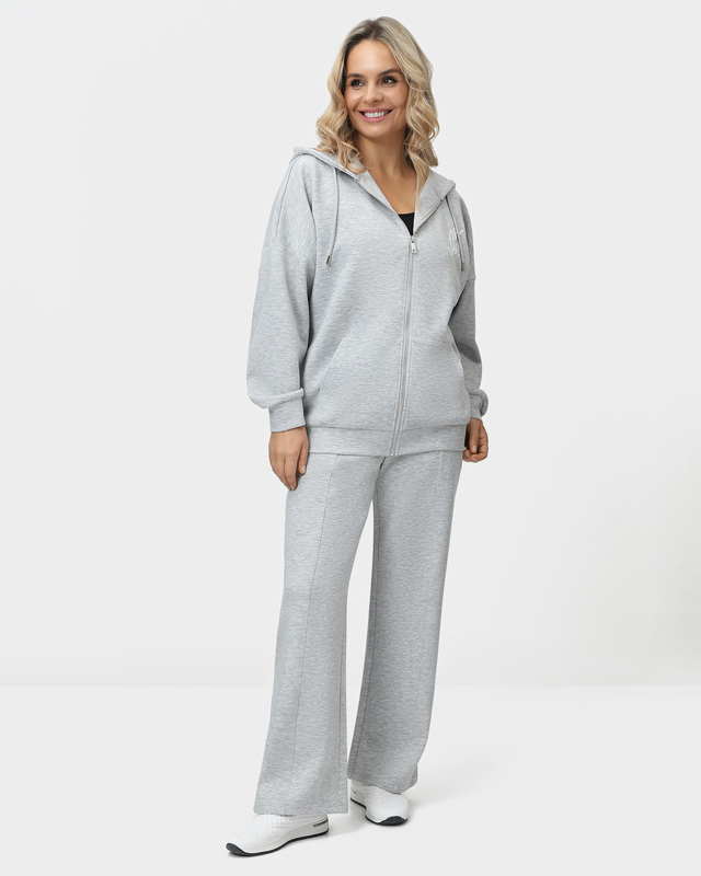 Трикотажные брюки с эластичным поясом на кулиске