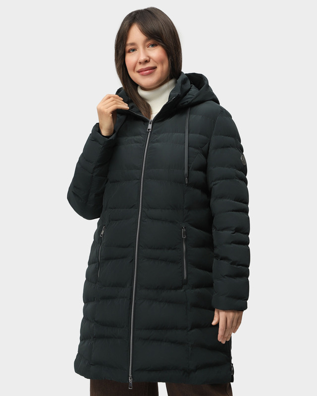 Пальто с утеплителем Thermore и горизонтальной стежкой