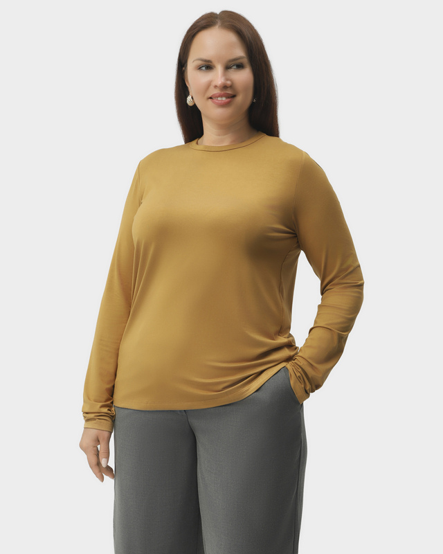 Лонгслив свободного кроя с модалом в составе