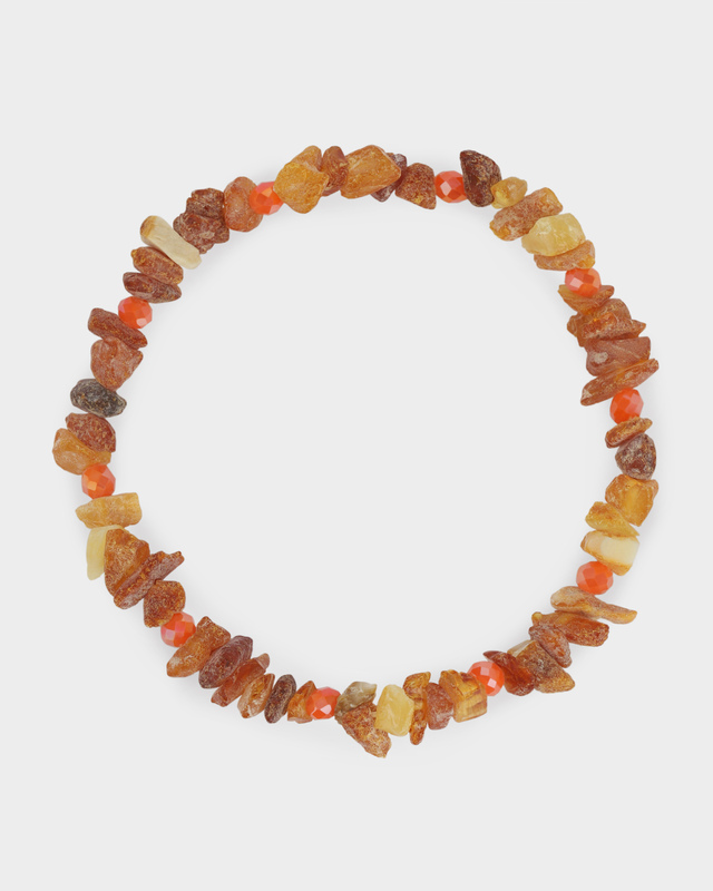 Браслет из необработанного натурального янтаря