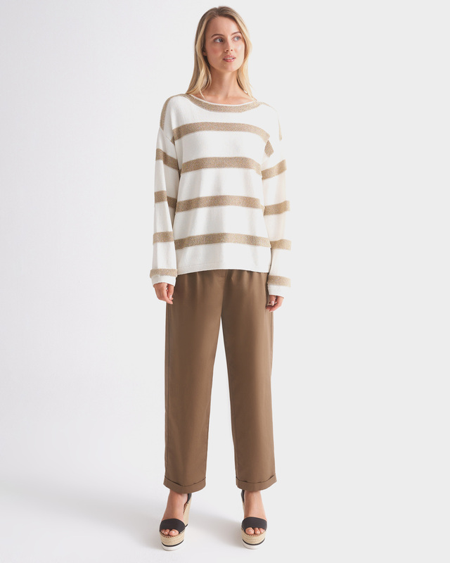 Брюки прямого кроя из хлопка