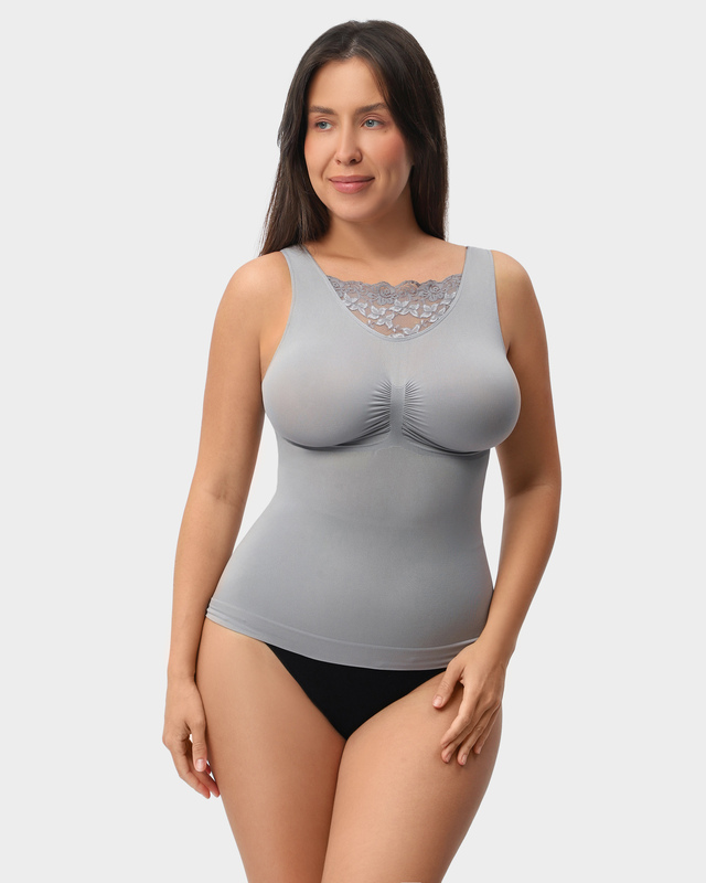 Корректирующий корсет-топ с кружевом