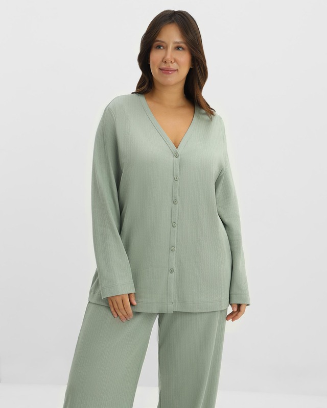 Блуза пижамная из ажурного хлопка