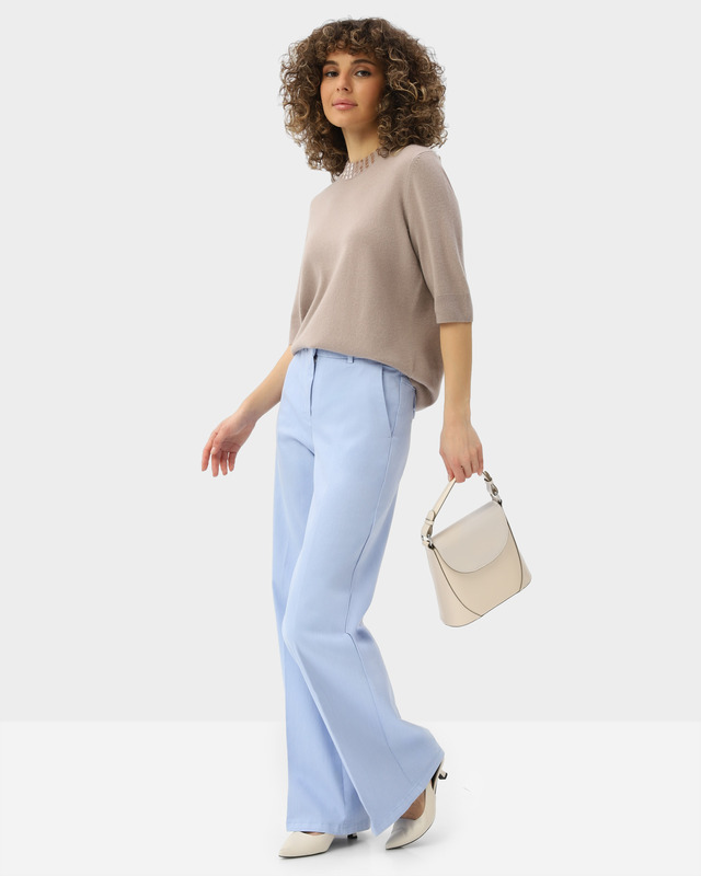 Брюки свободного прямого кроя с хлопком и лиоцеллом в составе