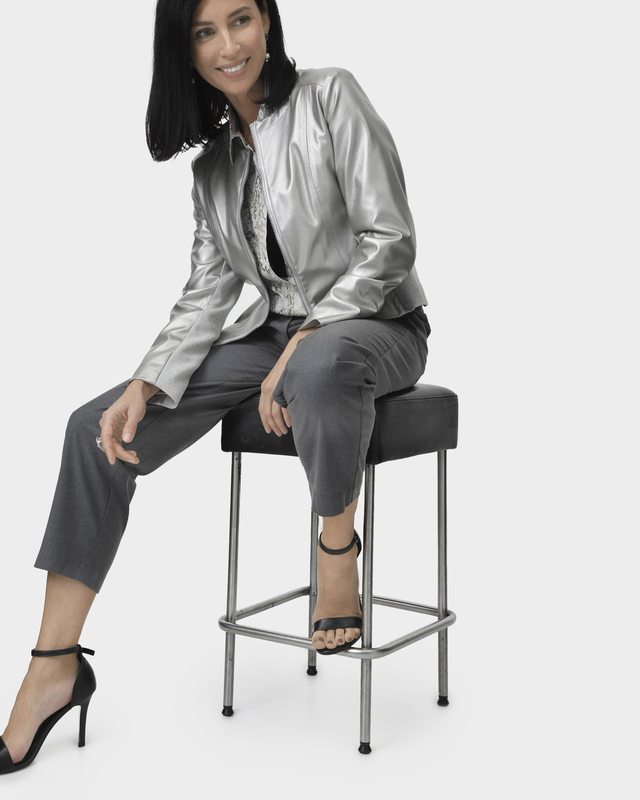 Зауженные брюки с шерстью в составе