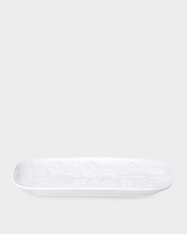 Прямоугольное блюдо из белоснежного фарфора Sunday, 25х15х2,5 см