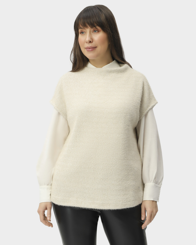 Блузка-жилет прямого кроя