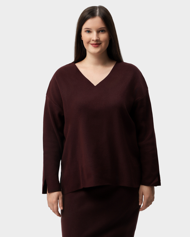 Пуловер свободного кроя