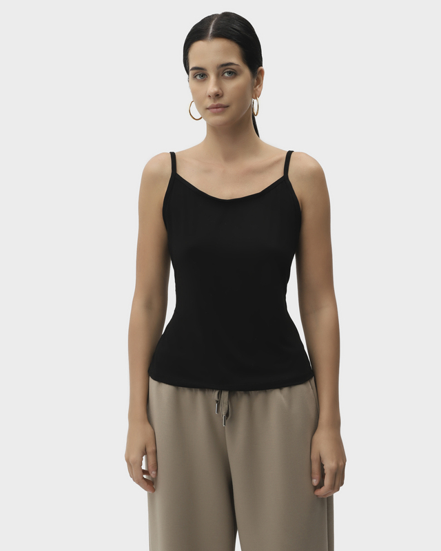 Топ приталенного кроя из вискозы с эластаном