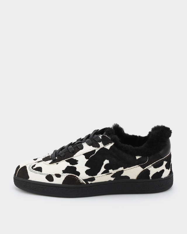 Утепленные кеды из натуральной кожи с ворсом и меховой опушкой