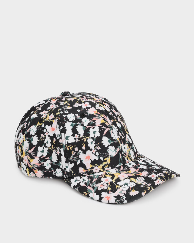 Бейсболка из натурального хлопка с цветочным принтом
