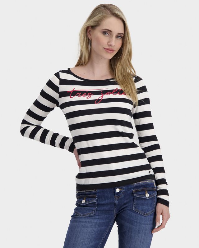 Пуловер из хлопка и модала с принтом