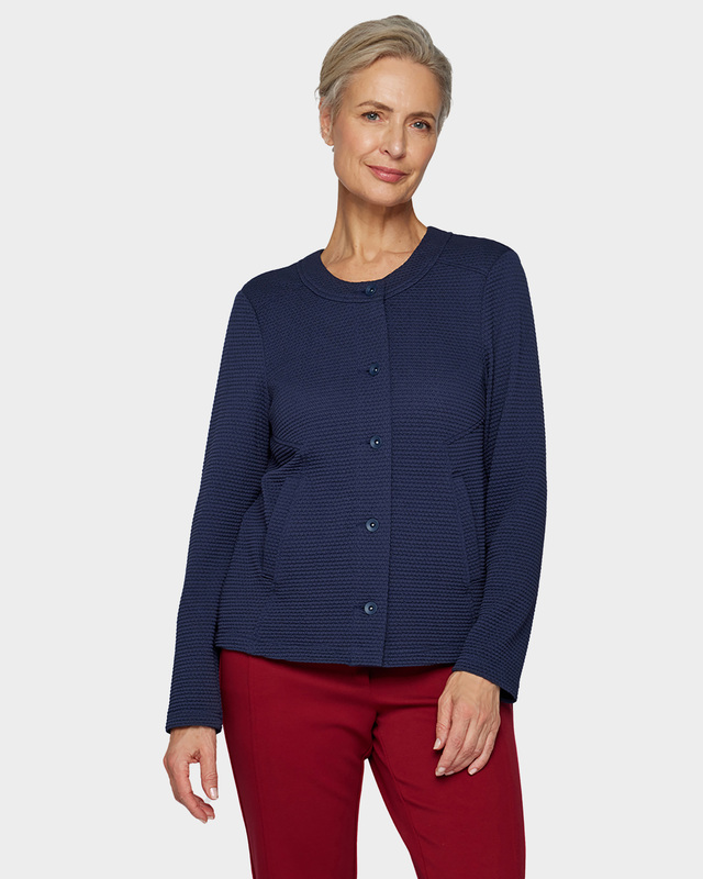 Жакет из жаккардового трикотажа