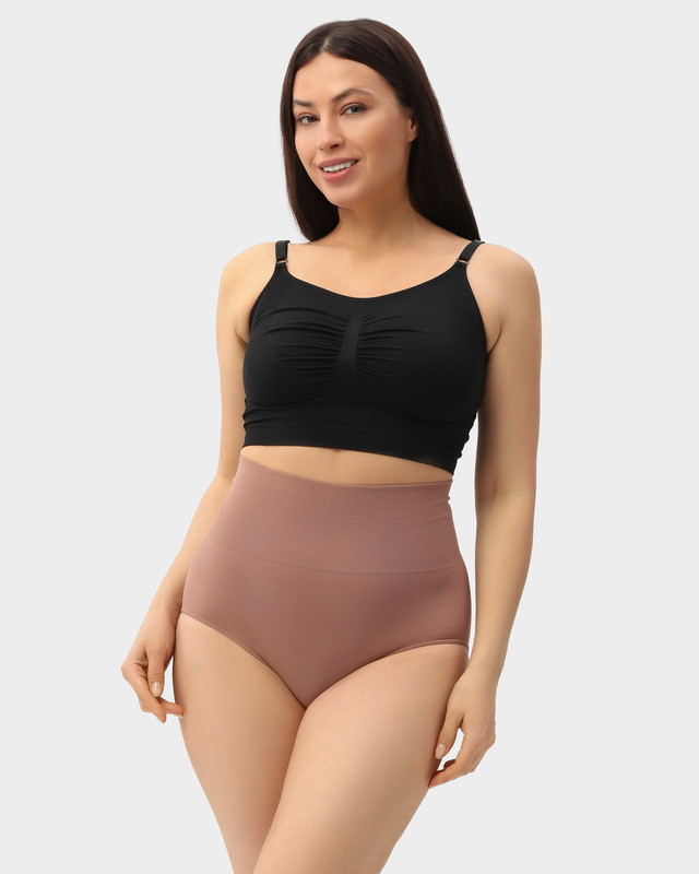 Корректирующие пояс-трусы с высокой посадкой и двойным поясом