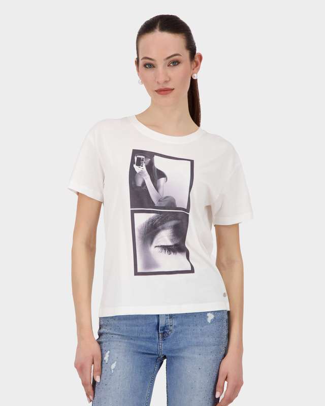 Футболка из смеси хлопка и модала