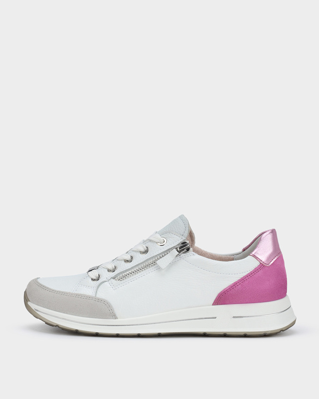 Кроссовки увеличенной полноты из комбинации кожи и замши