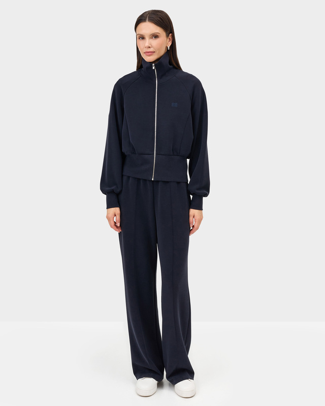 Брюки прямого кроя из скубы