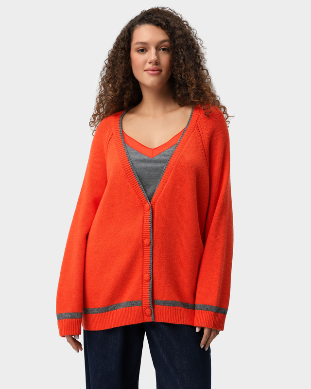 Кардиган с шерстью и модалом в составе