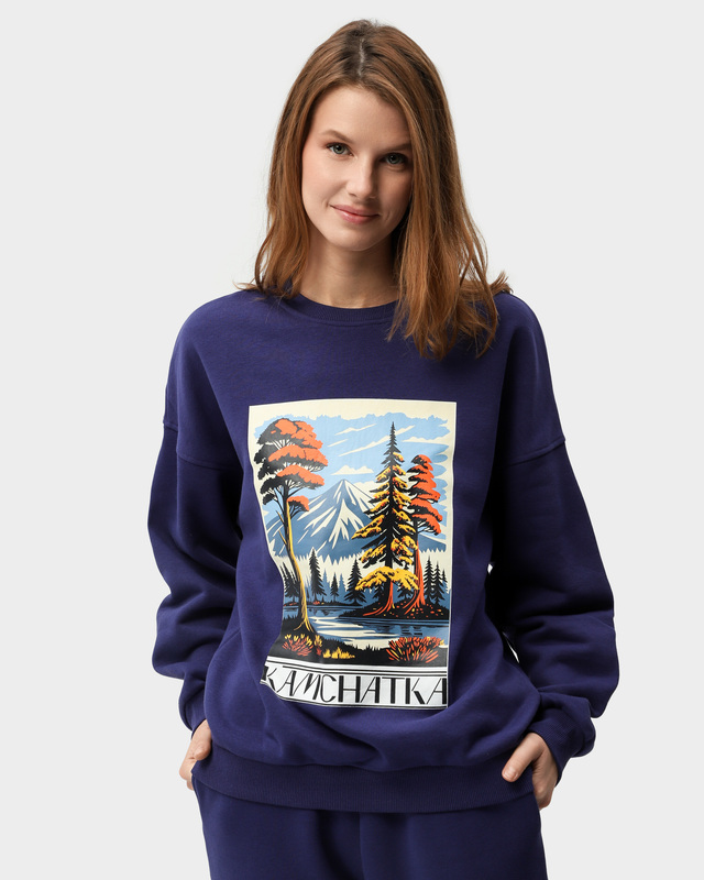 Свитшот с эксклюзивным графичным принтом