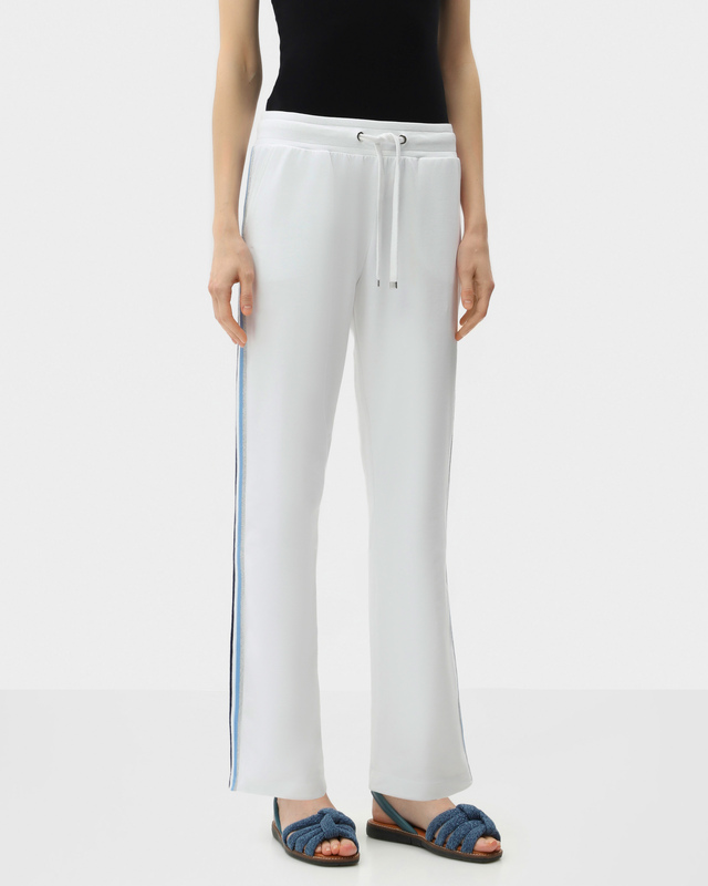 Брюки из футера с лампасами и эластичным поясом