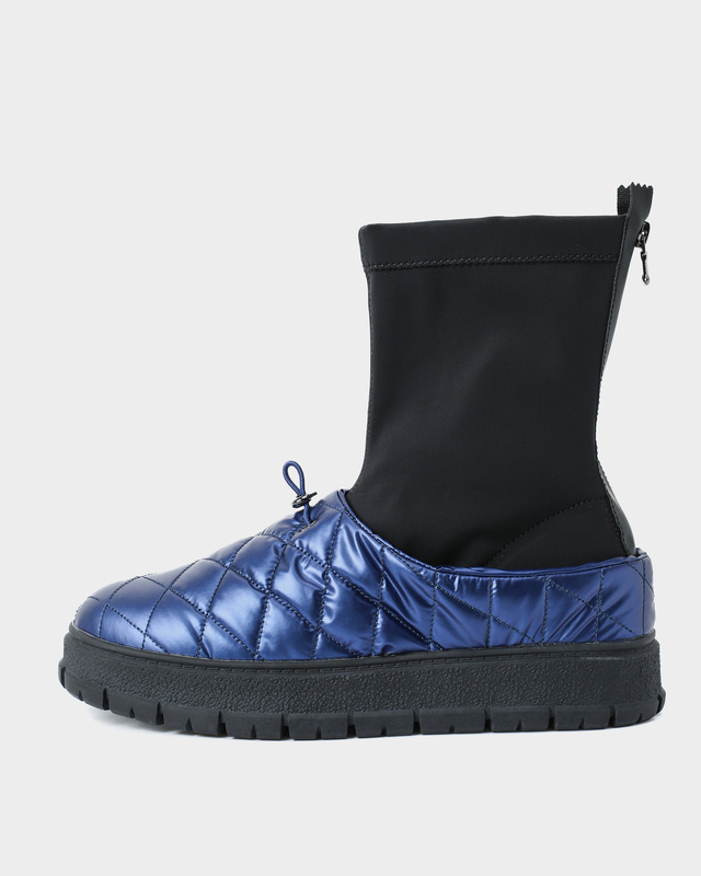 Непромокаемые дутики-полуботинки с текстильным эластичным голенищем на молнии