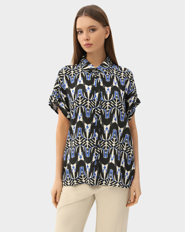 Блузка свободного кроя из вискозы
