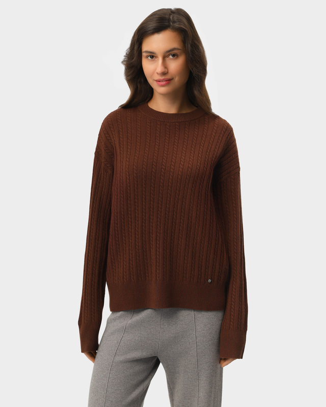 Пуловер из шерсти мериноса с круглым вырезом