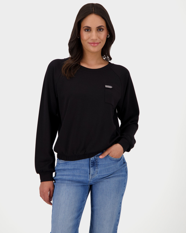 Толстовка из скубы с декором цепочками мониль