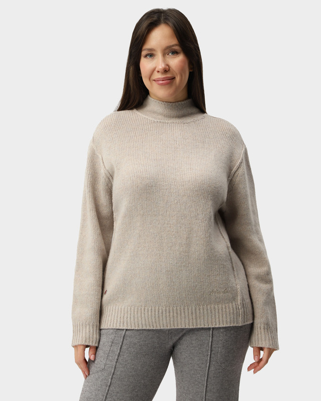 Шерстяной свитер прямого кроя