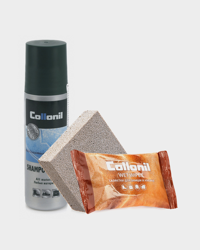 Набор для ухода за обувью: шампунь, салфетка и ластик