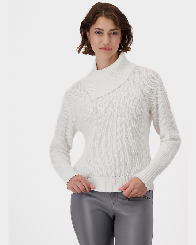 Трикотажный пуловер с хлопком в составе