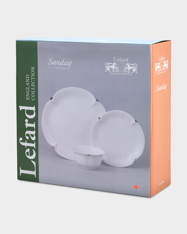 Набор для завтрака из трех фарфоровых предметов Sunday LEFARD